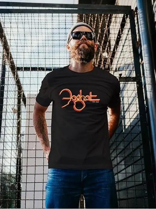 Men's Foghat Printed Round Neck T-Shirt