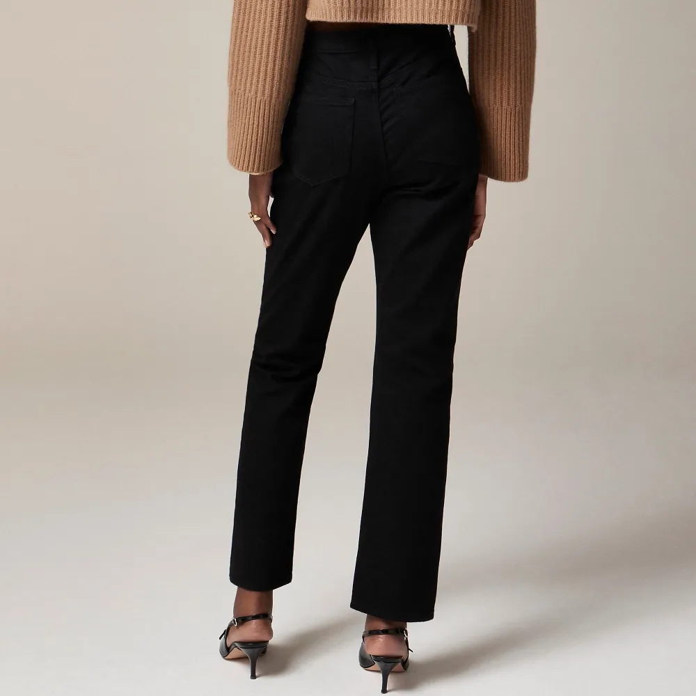 High-Rise Straight Jeans Semi-Stretch