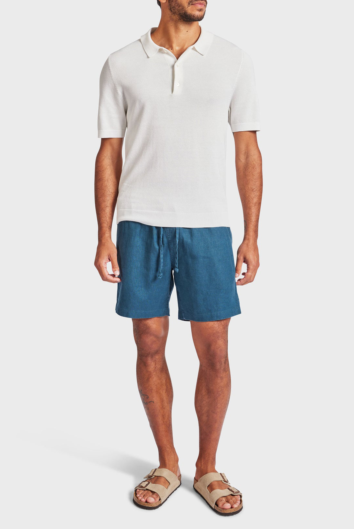 Riviera Linen Short-Bluegrass
