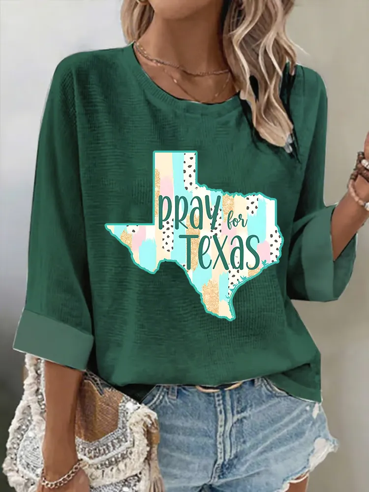 Women'S PPAY TEXAS  Versatile  Breathable Round Neck T-Shirt