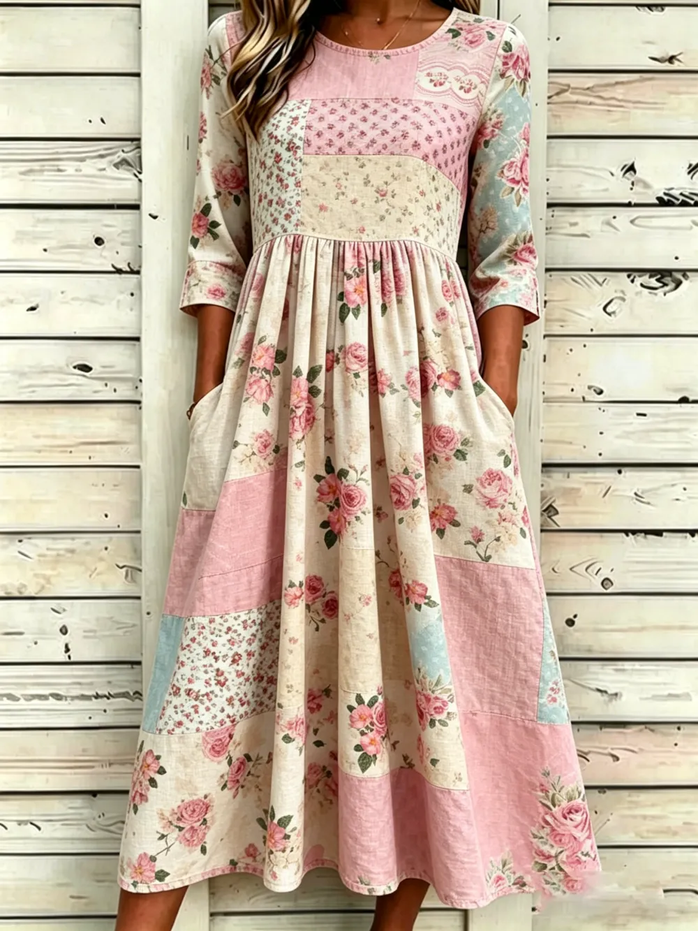 Women's floral printed casual dress