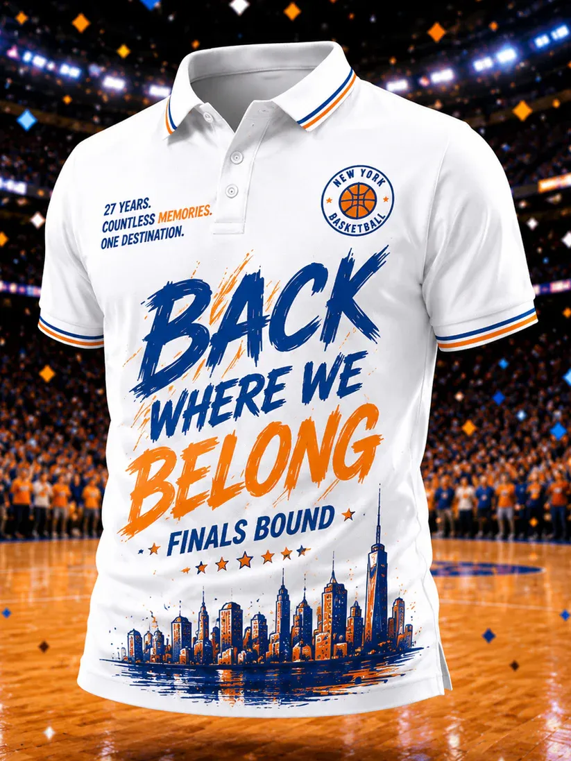 Men's Basketball Print POLO