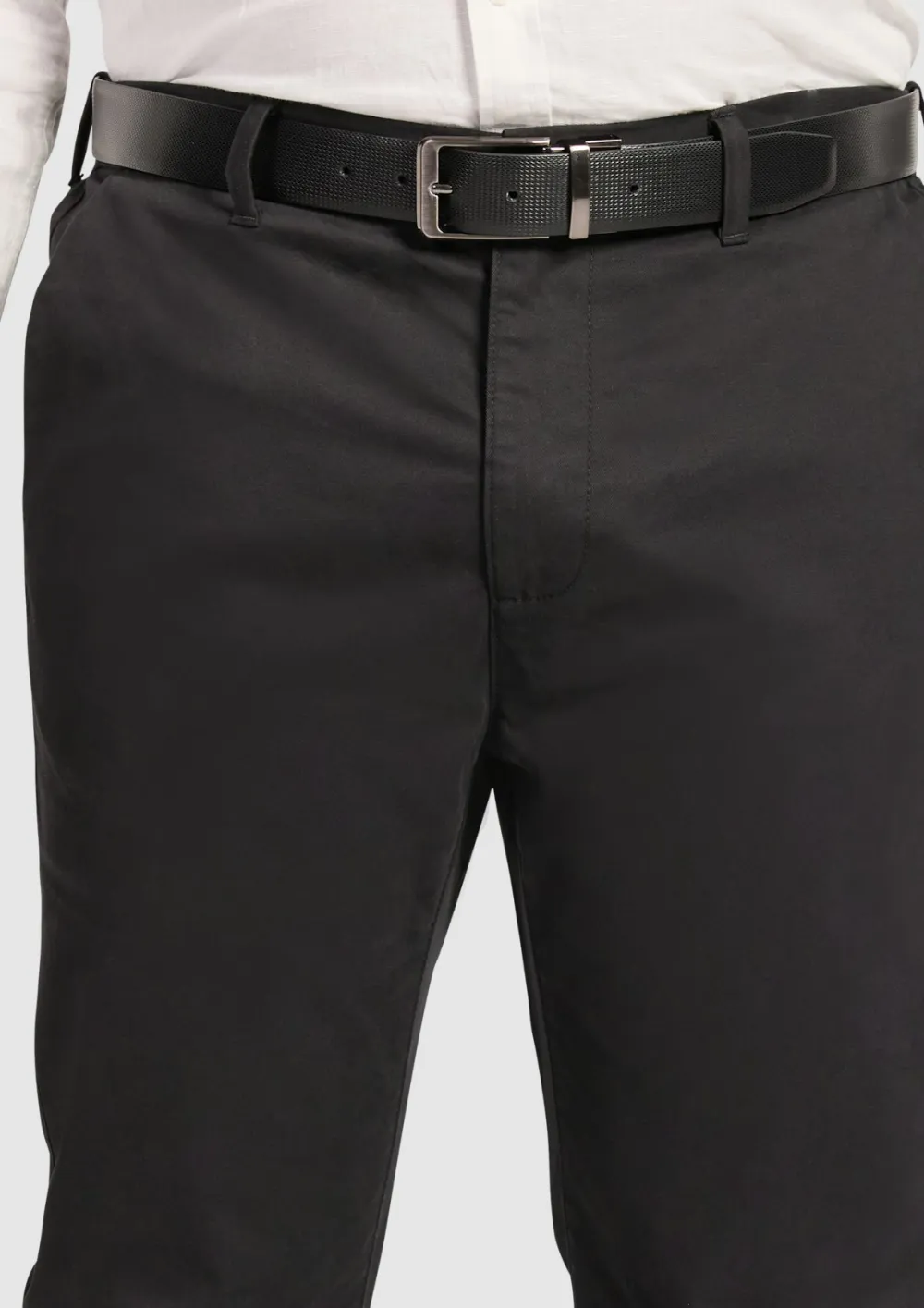 Black Chester Loose Tapered Chino Pants