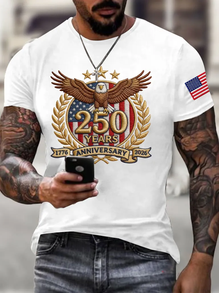 Men'S America 250th Anniversary  Casual T-Shirt