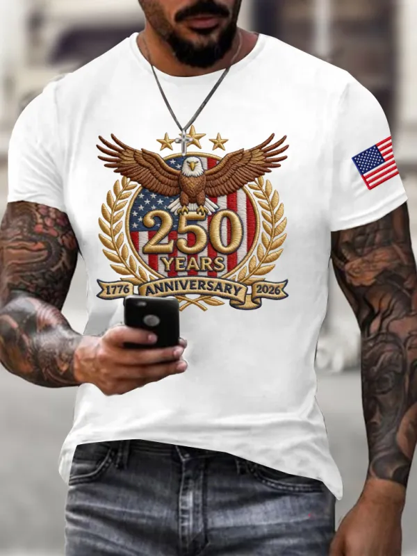 Men'S America 250th Anniversary  Casual T-Shirt