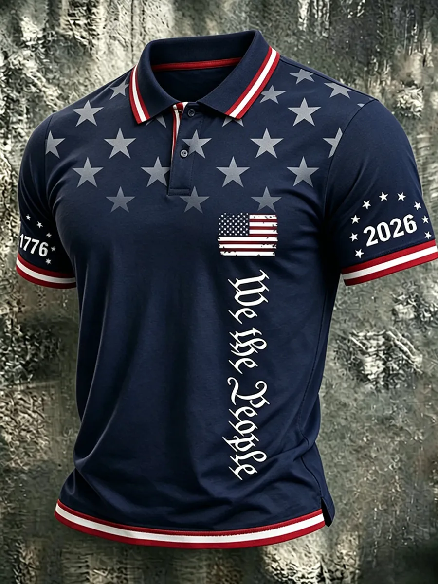 Men's 250th Anniversary Print Business Top