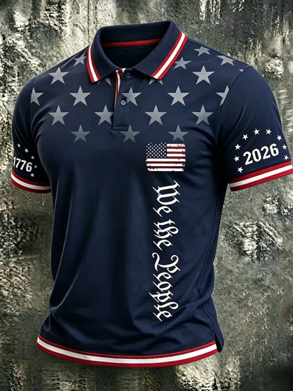 Men's 250th Anniversary Print Business Top