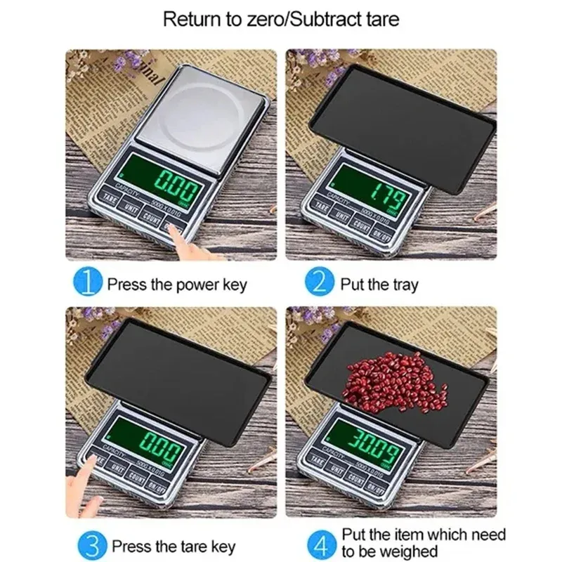 USB Rechargeable Electronic Precision Scale