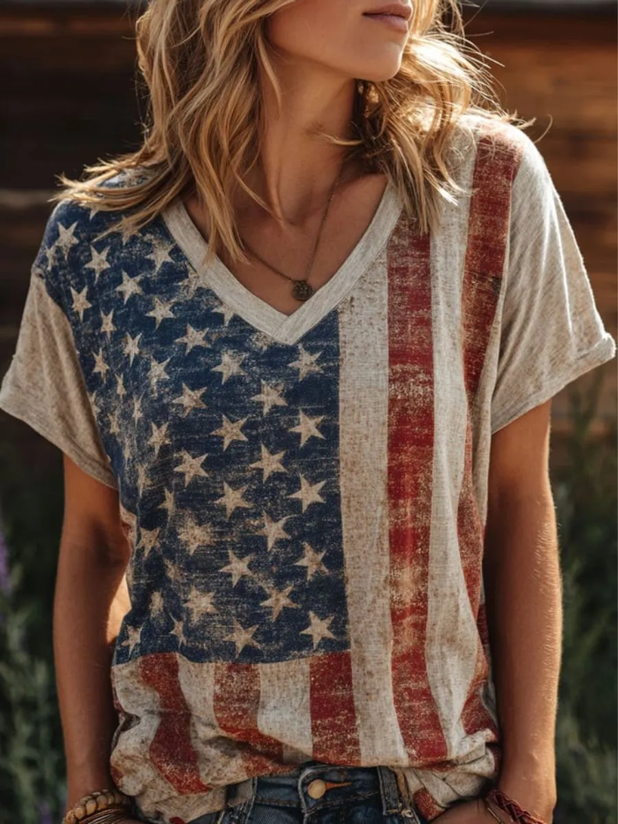 women  250th Anniversary Printed Top