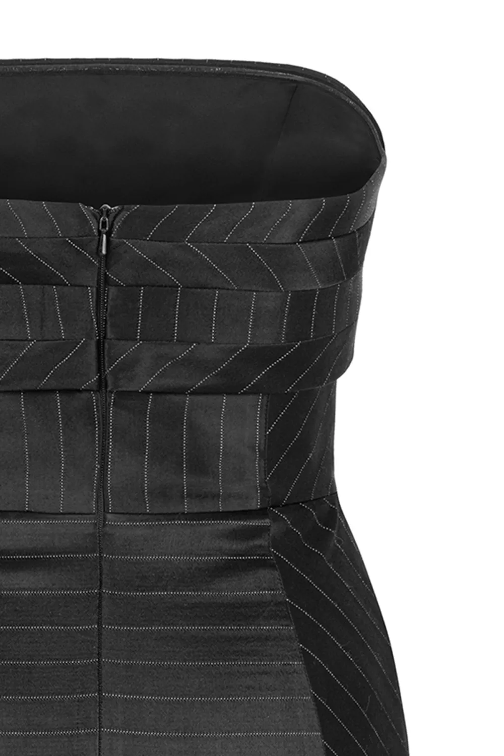 Strapless Mini Dress-Black