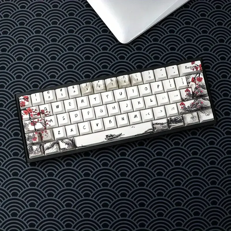 Keycap Set Keycaps 60 PercentPlum Blossom Key caps