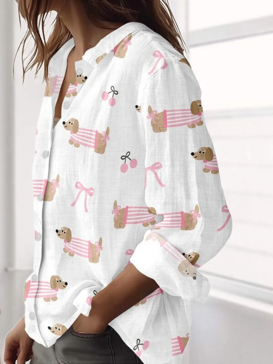 Dachshund Print Shirt