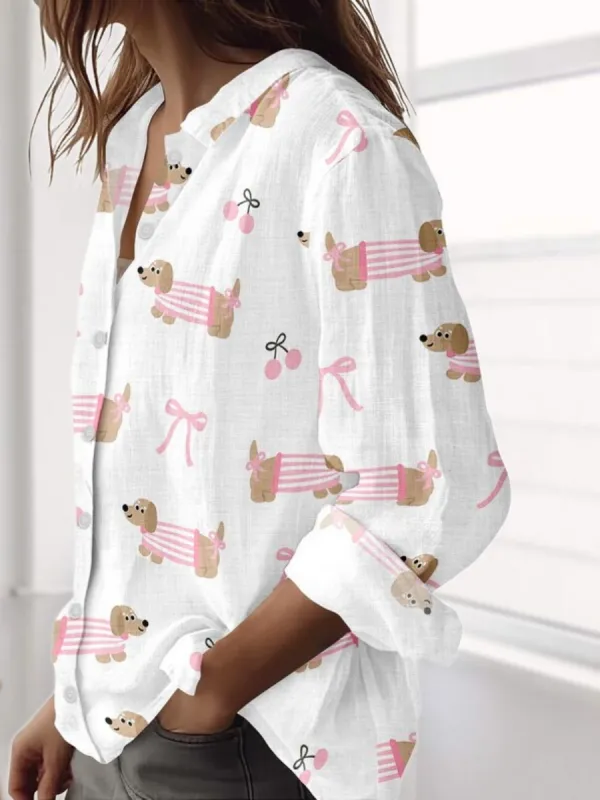 Dachshund Print Shirt