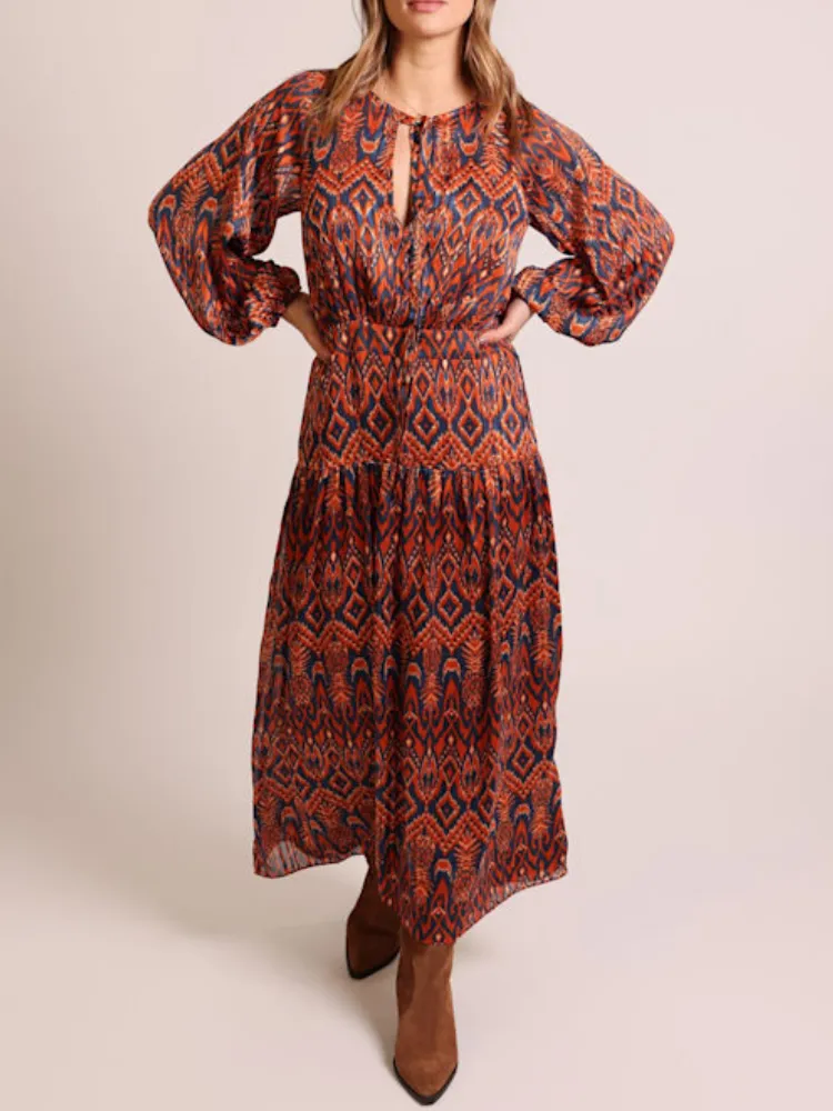 Boho Print Maxi Dress