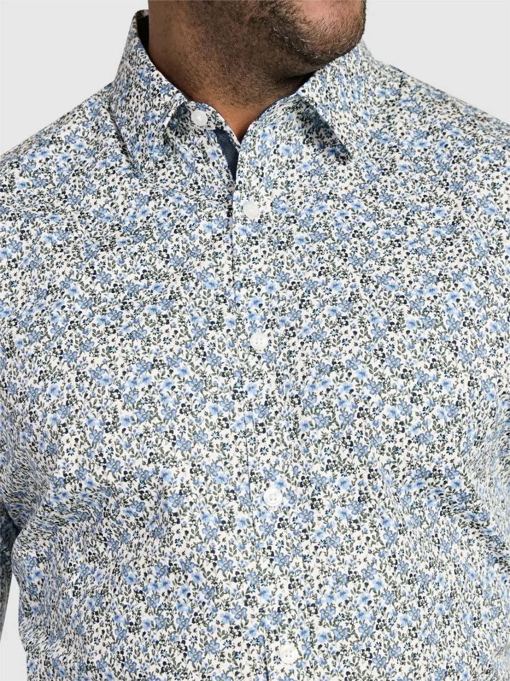 Floral Printed Slim Fit Office Shirts