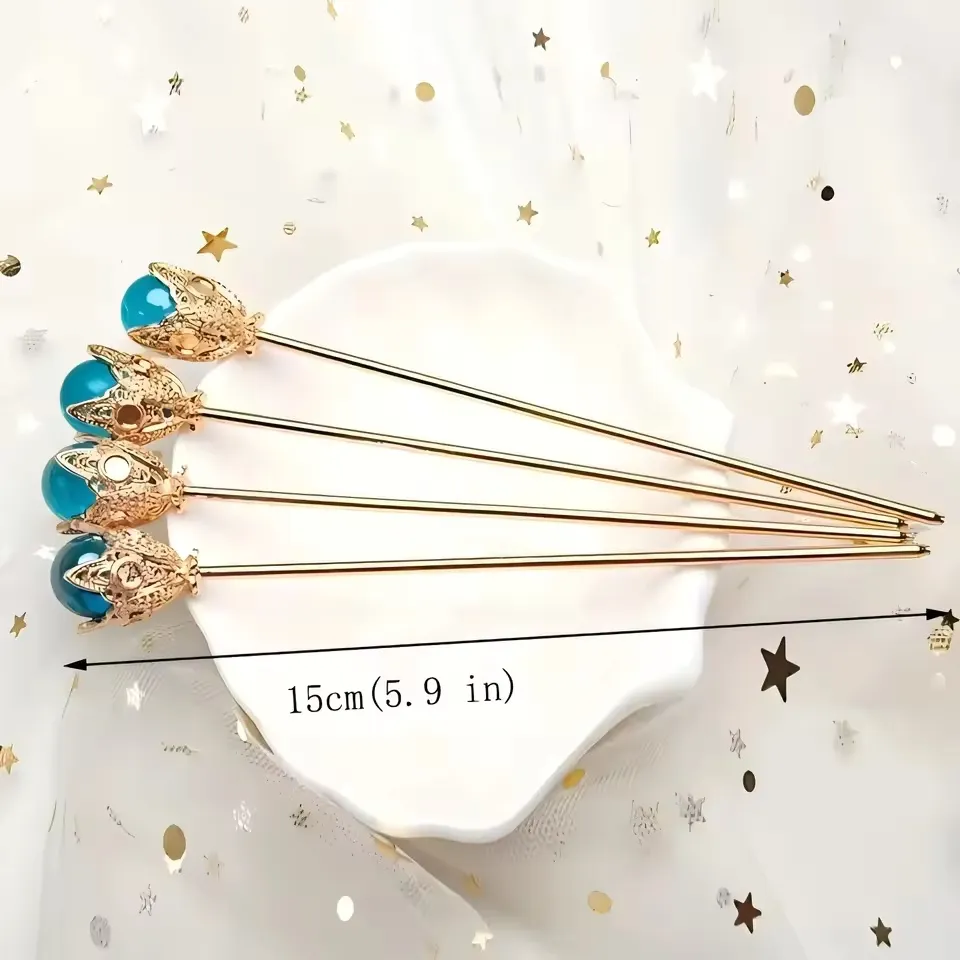 Elegant And Exquisite Sapphire Blue Hairpin