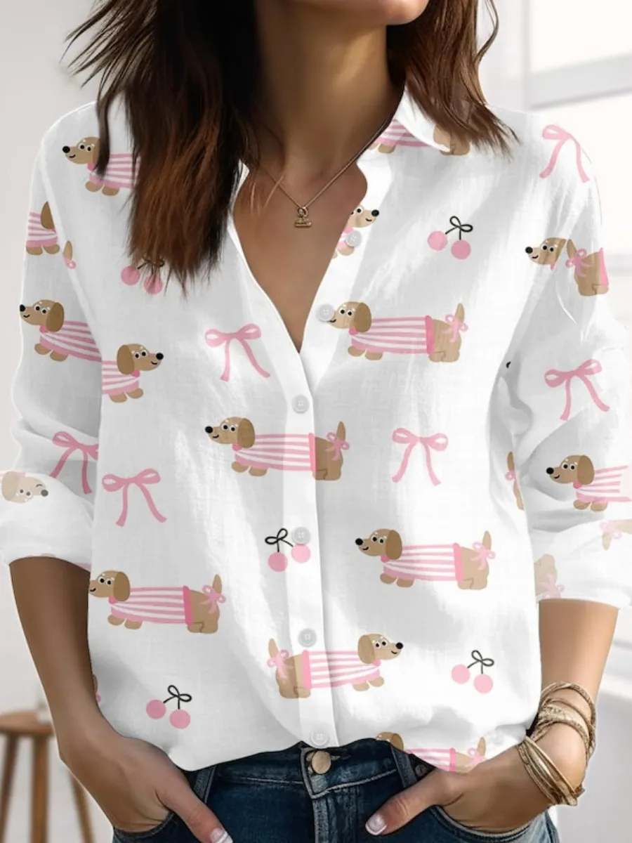 Dachshund Print Shirt