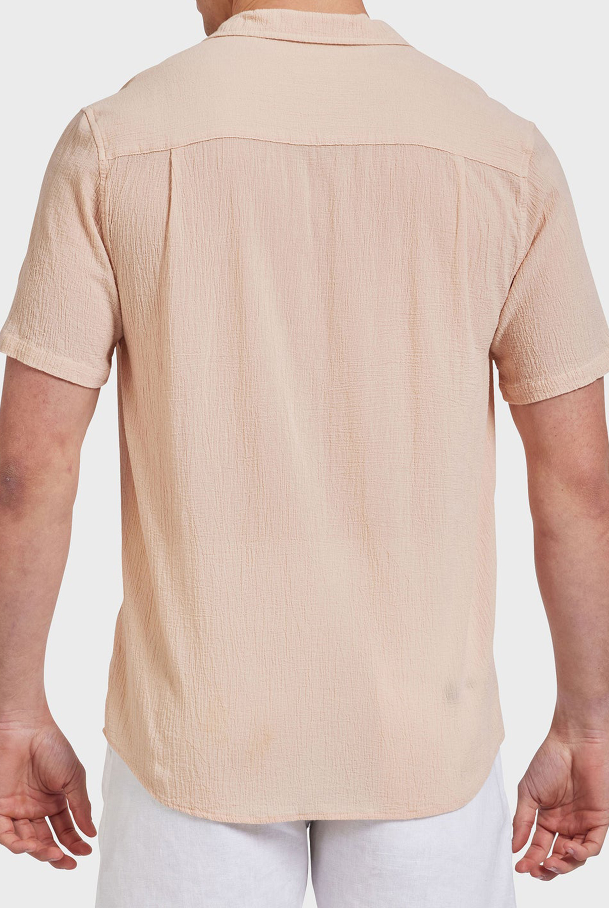 Bedford Short Sleeve Shirt- Peach