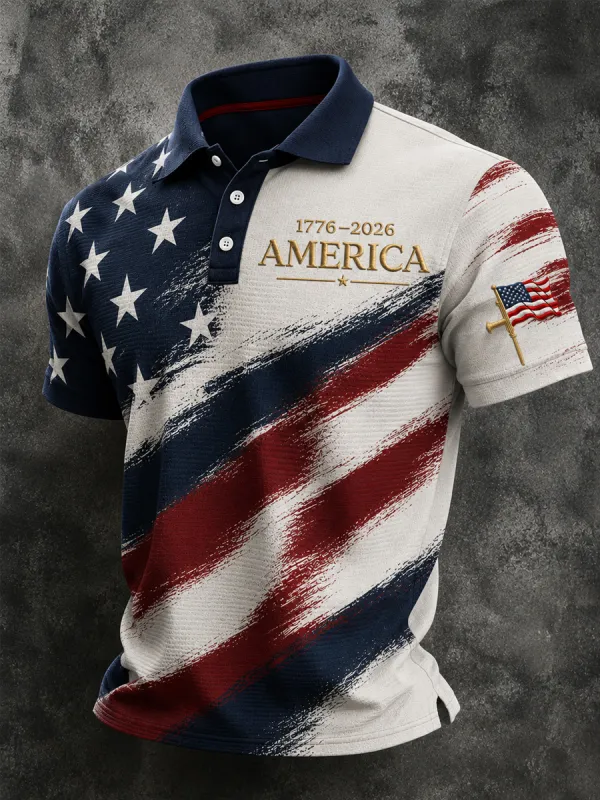 Men's 250th Anniversary Print Business Top