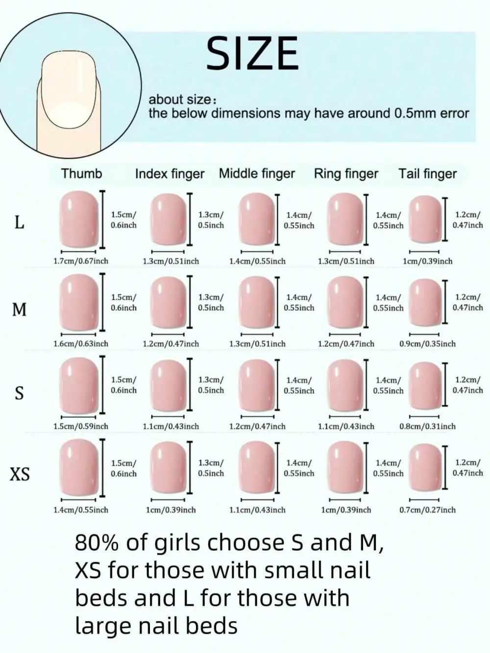 Nailhour 10Pcs Handmade Y2K Short Oval Pink Gilded Press On Nails