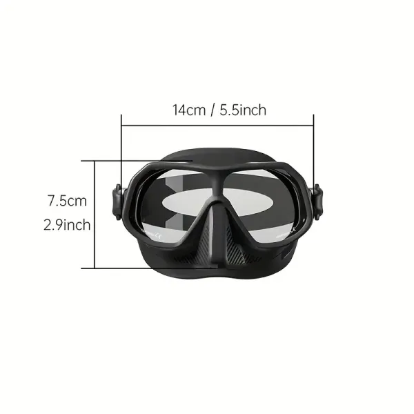 Full-Face Snorkeling Mask with Large Frame