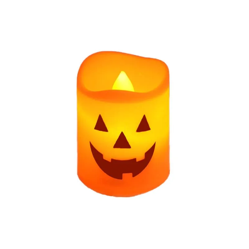 6Pcs Halloween Ghost Pumpkin Electronic Candle Decorative Light