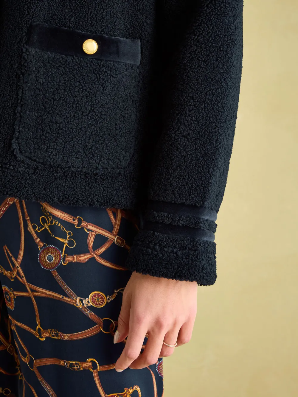 Navy Fleece Jacket