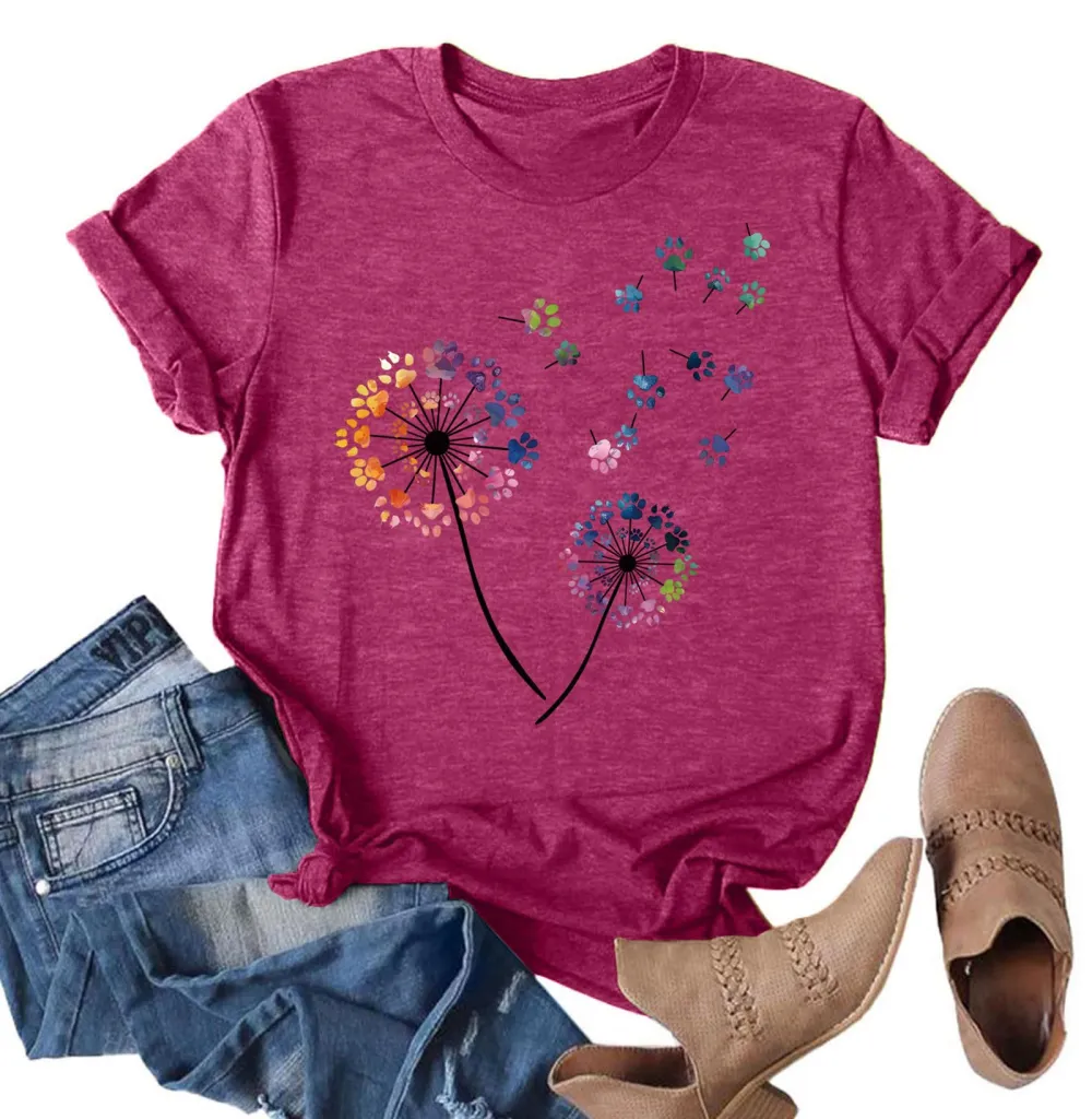 Dandelion Print T-shirt