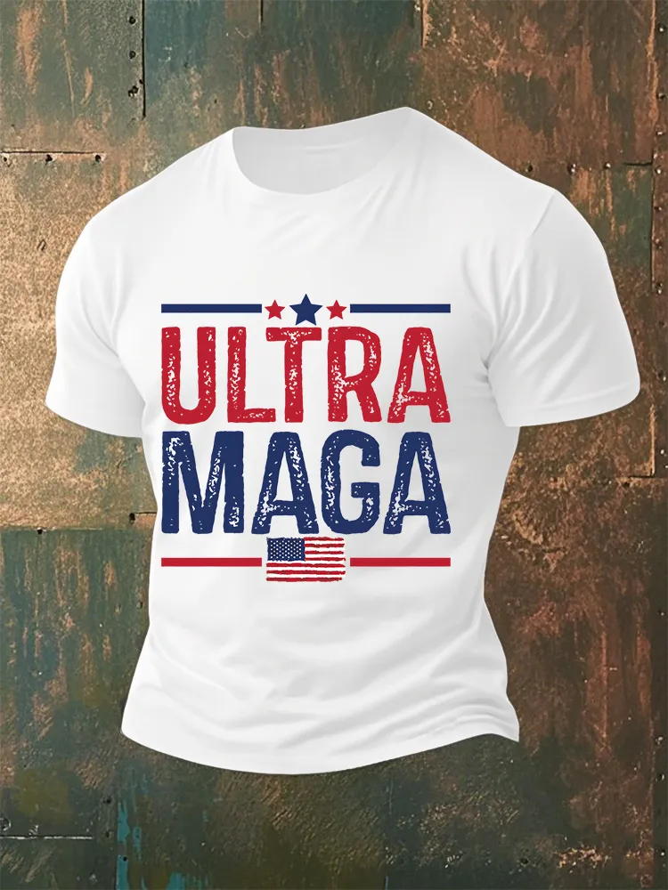 Men'S Ultra Maga Crew Neck Short Sleeve T-Shirt