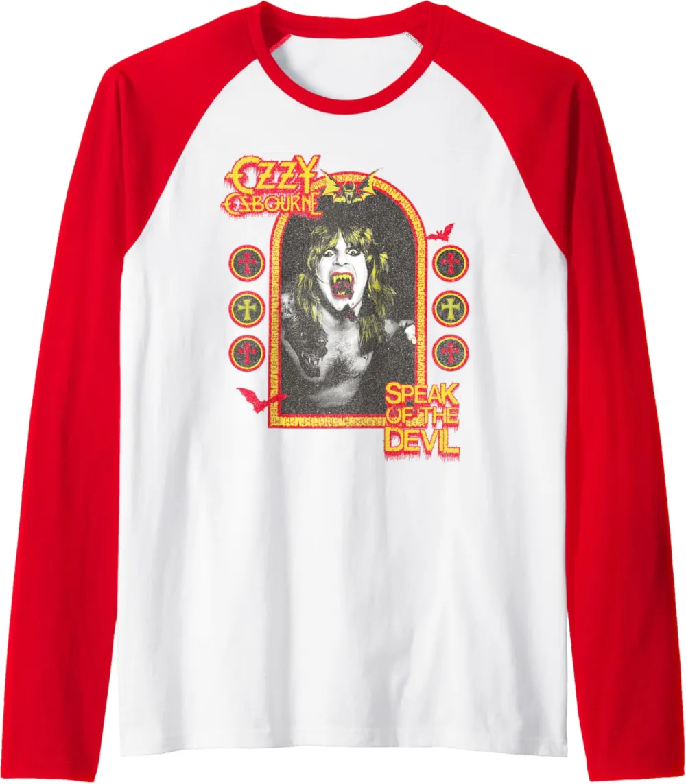 Speak Of The Devil Ringer Raglan Baseball Tee