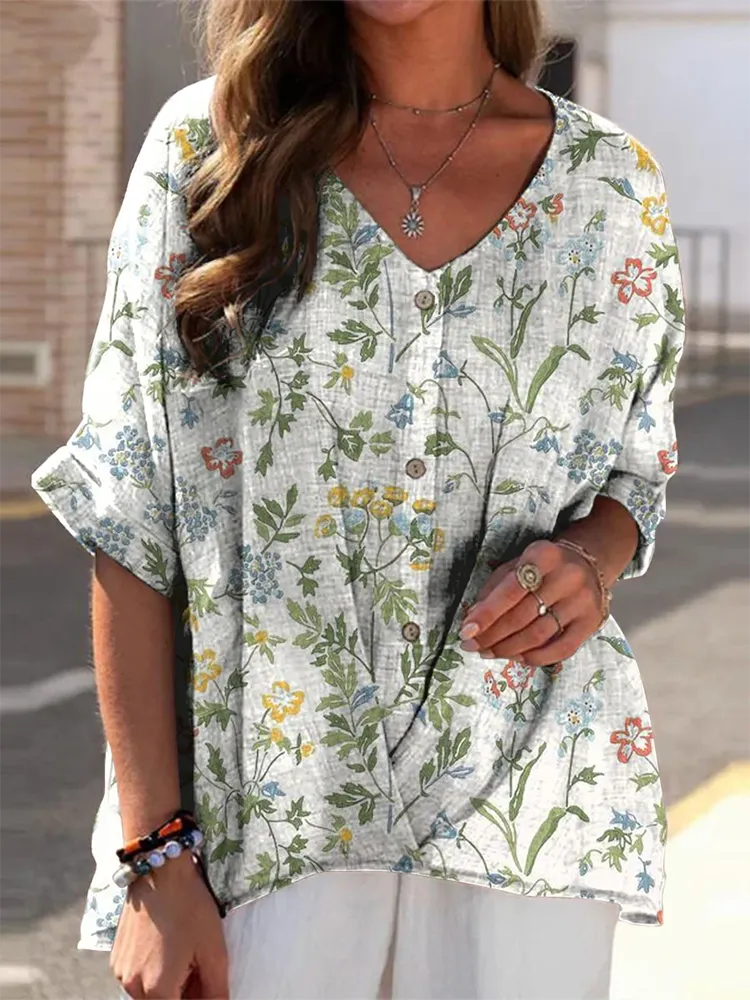 Women's Cool Breeze Floral Print Shirt