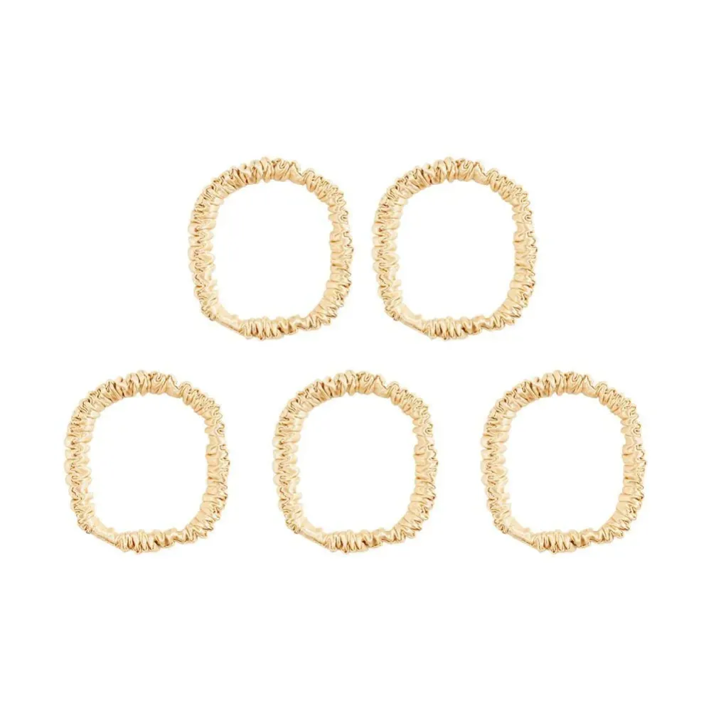 Silk Ribbed Fine Hair Tie