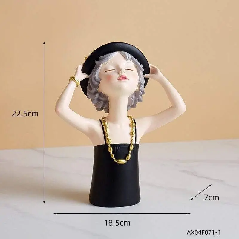 Girl With Tray Sculpture