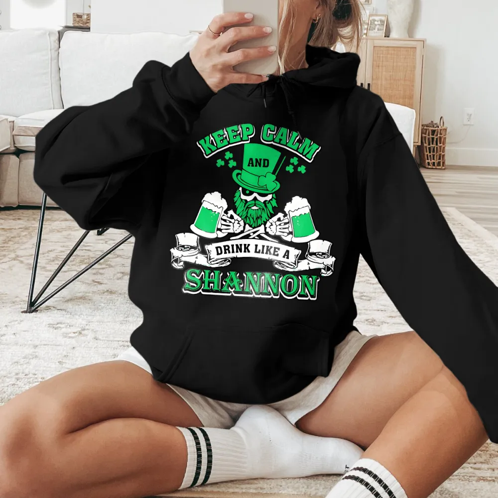 Keep Calm Printed Casual Hoodies