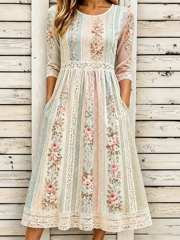 Women'S Printed Casual Dress