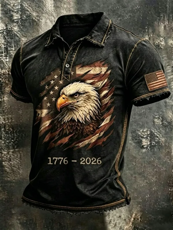 Men'S 250Th Anniversary Printed Casual T-Shirt
