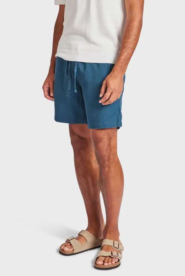 Bluegrass Linen Elastic Waist Short