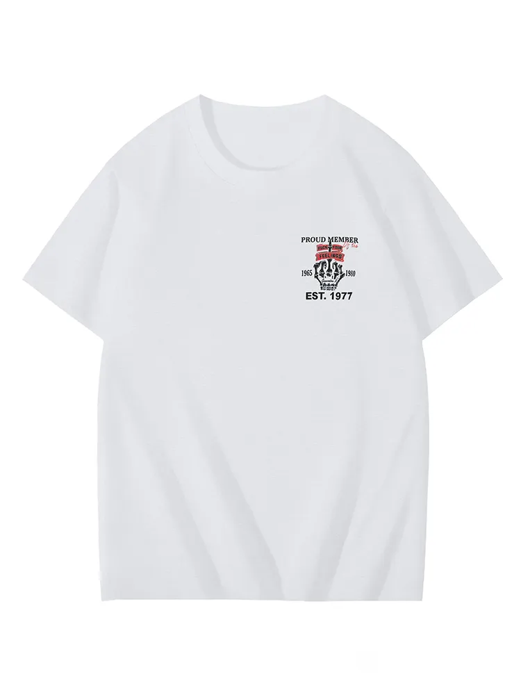 T-Shirt Proud Member Round-Neck Short-Sleeved T-Shirt