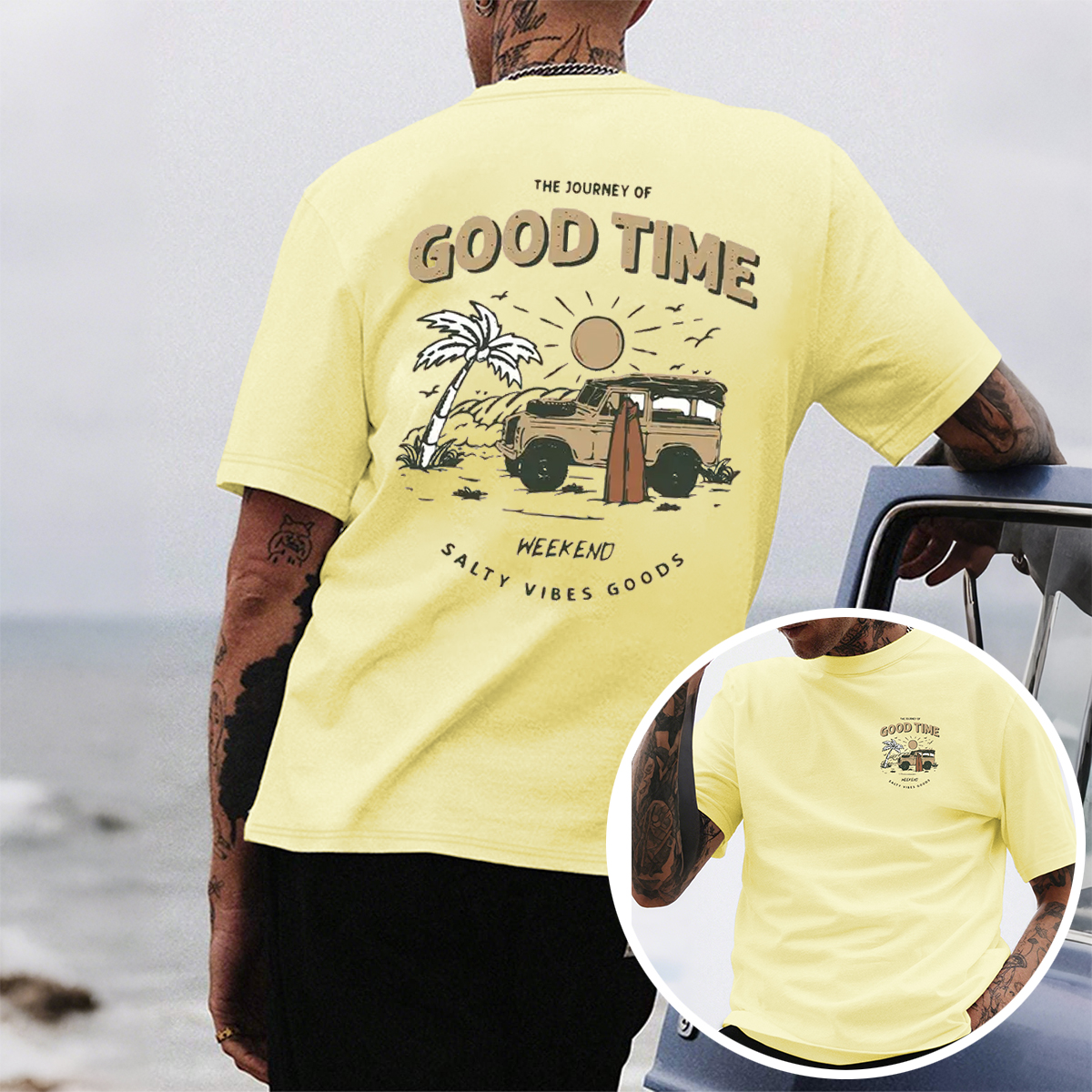 Retro Good Time Journey Graphic T-Shirt