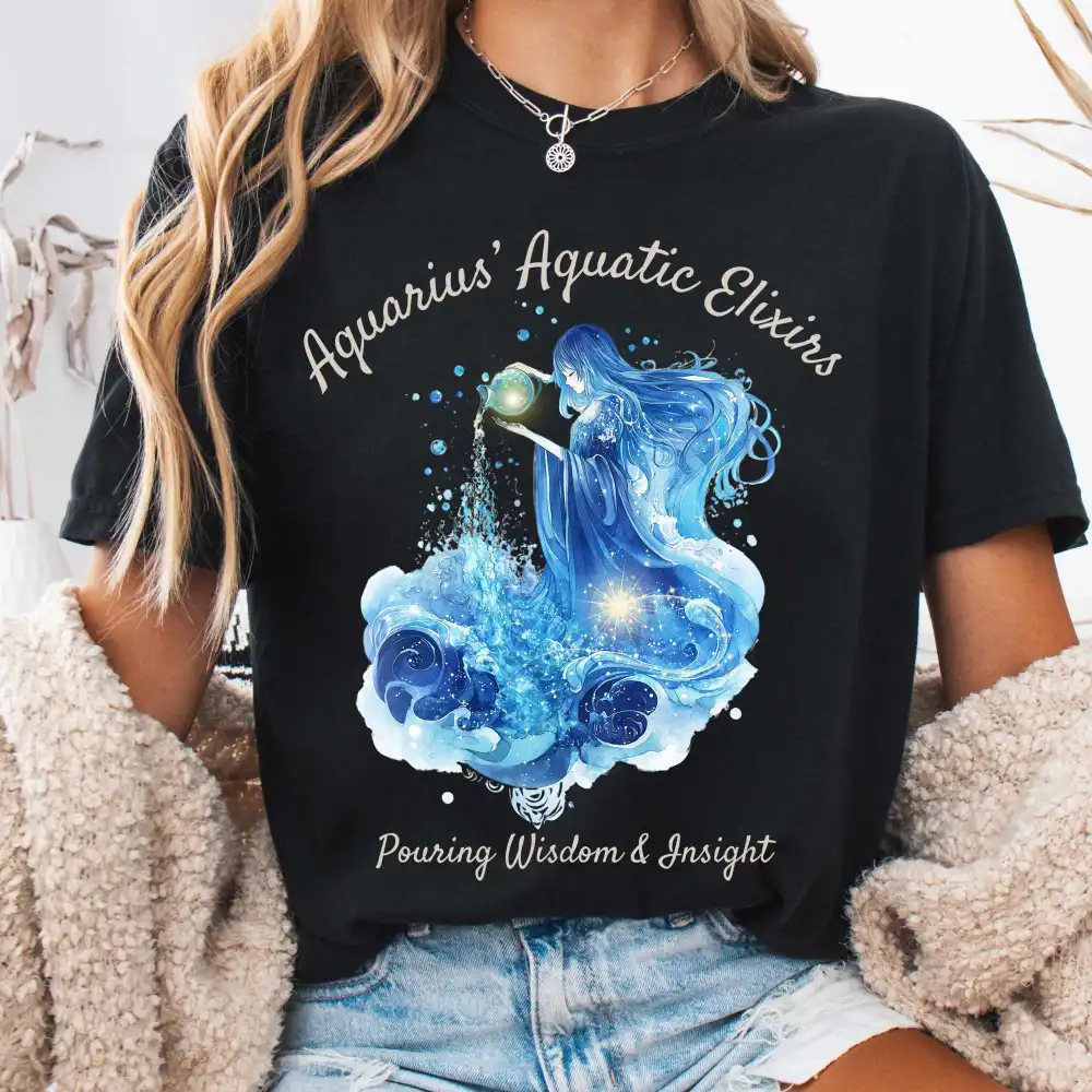 Aquarius Aquatic Elixirs Zodiac Shirt