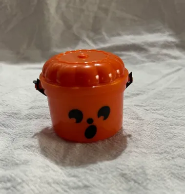2pcs Halloween Pumpkin Mini Buckets Candy Party Decor