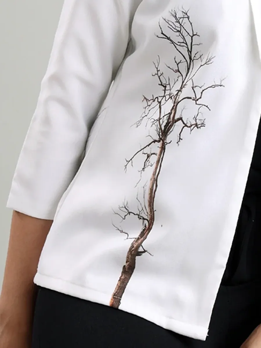 Modern Fashion Tree Art Print Women's Jacket