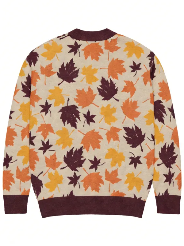 Leaf V-Neck Cardigan