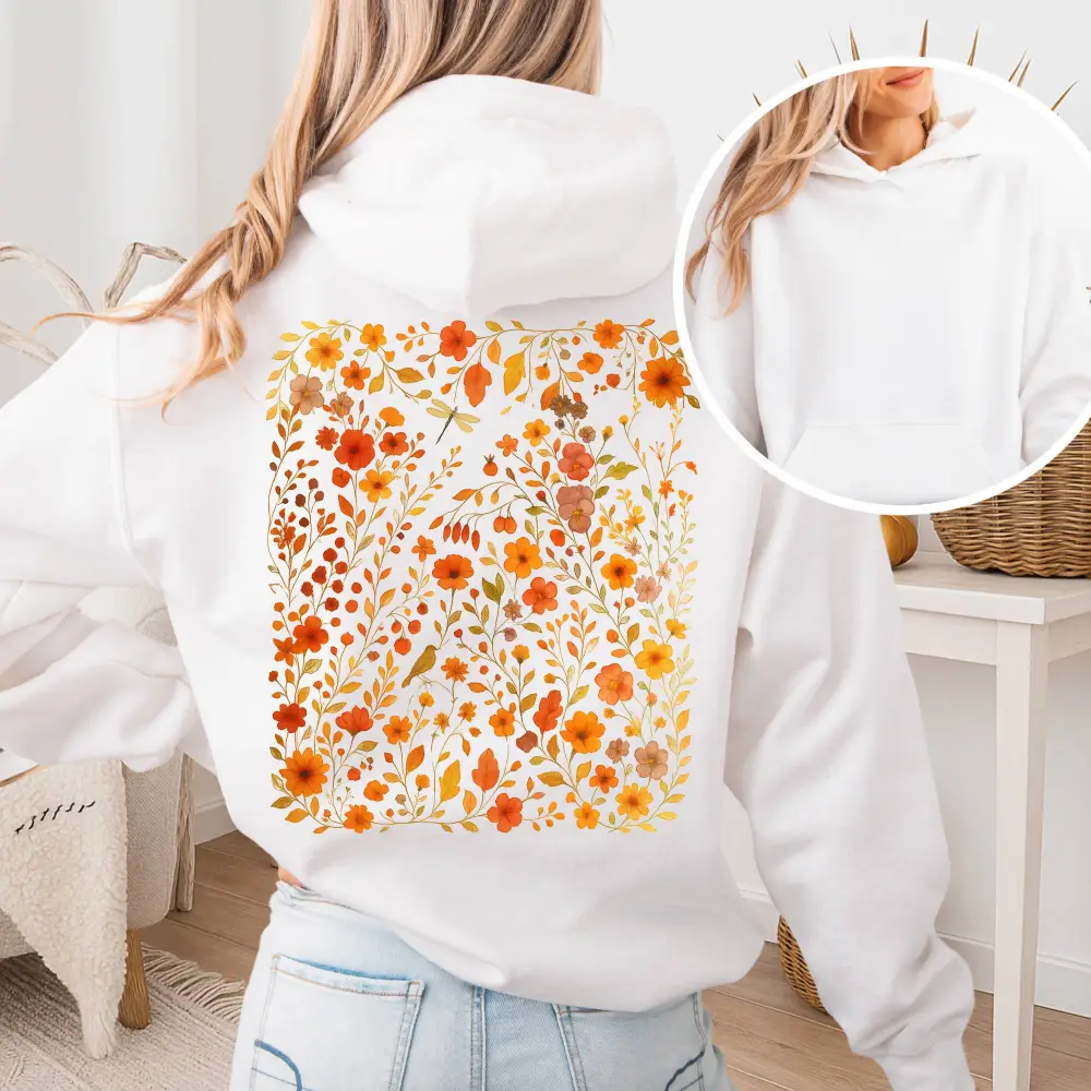 Cottagecore Floral  Wildflower Hoodie