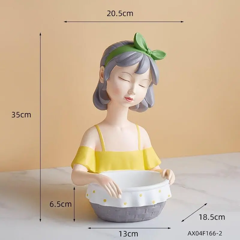 Girl With Tray Sculpture