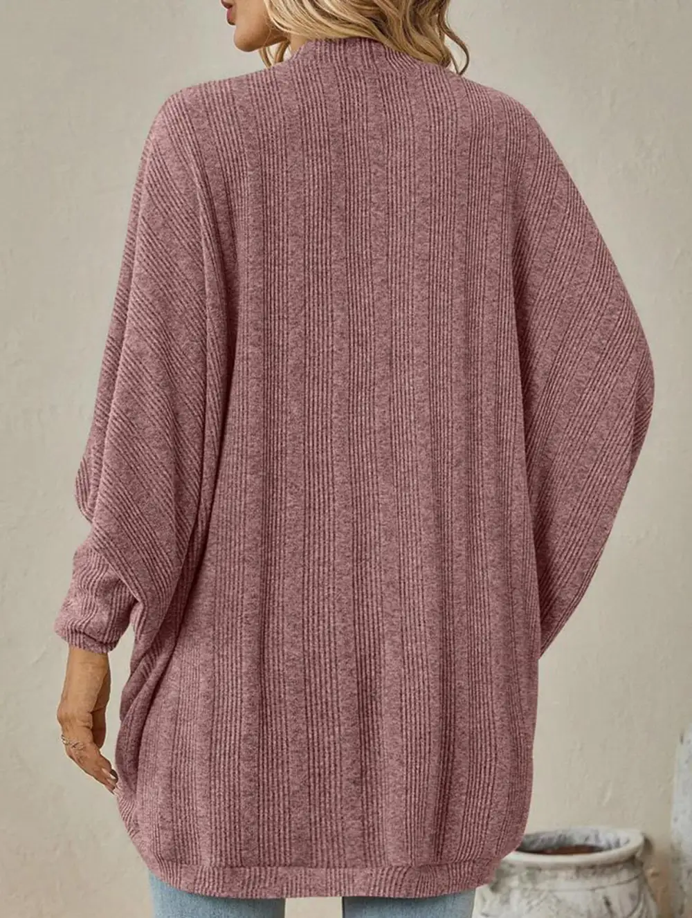 Mid Length Knitted Cardigan