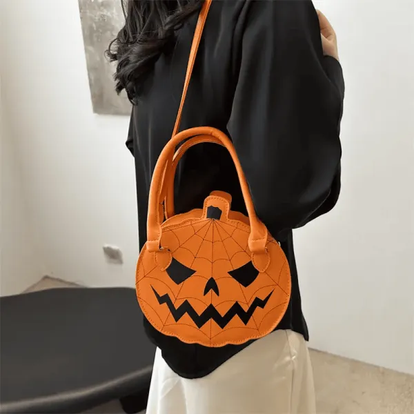 2026 New Halloween Pumpkin Bag Funny Novelty Shoulder & Crossbody Bag for Women