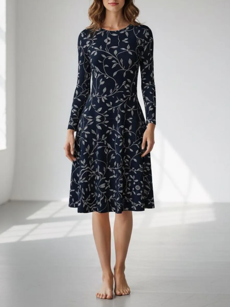 Long Sleeve Floral Dress