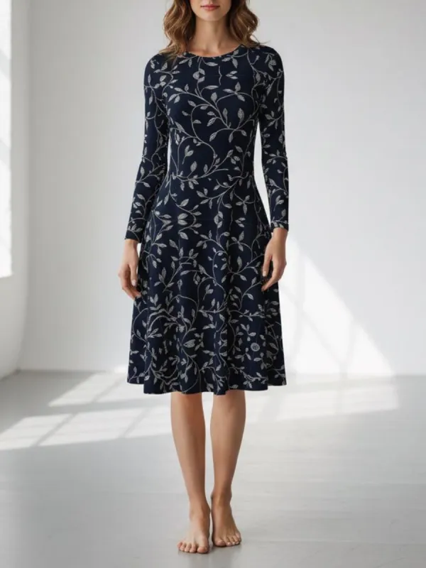 Long Sleeve Floral Dress