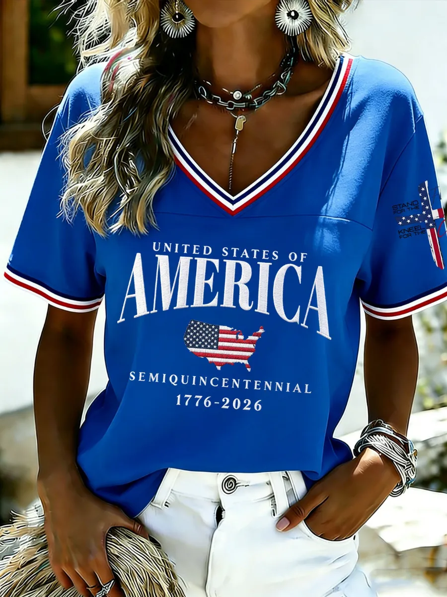 Women's American 250th Anniversary Printed T-Shirt